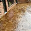 Slate stamp after sealer